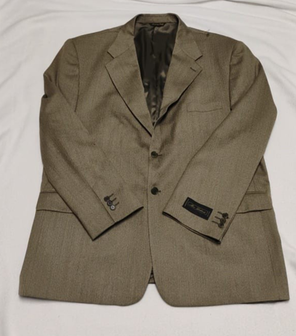 Mino Lombardi Blazer Sports Coat 50R Tan Wool 2 Button Made Italy